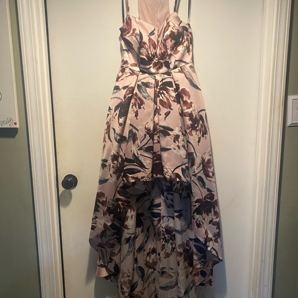 Windsor Pink High-Low Spaghetti Strap Sundress